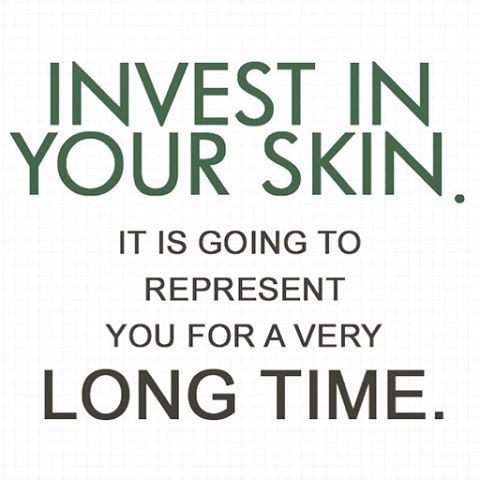 Invest in your skin quote image, looking older blog